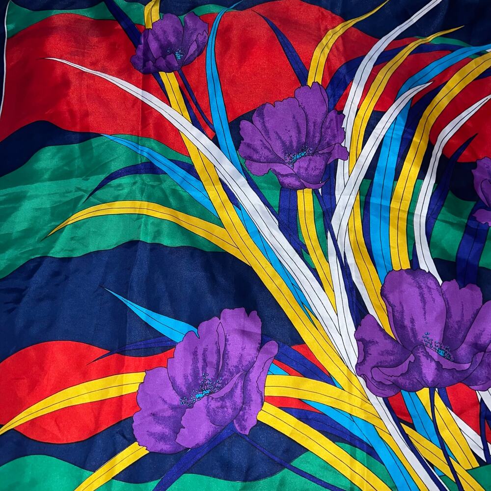 Vintage Abstract Scarf - Picture 9 of 11